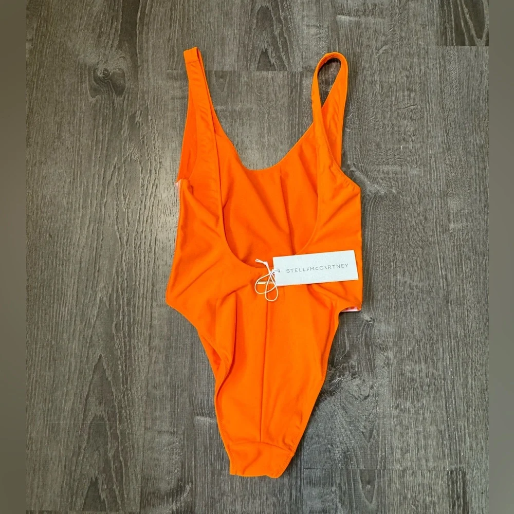 Stella McCartney***Sporty Orange One-Piece Swim**Small $425 - Picture 4 of 5